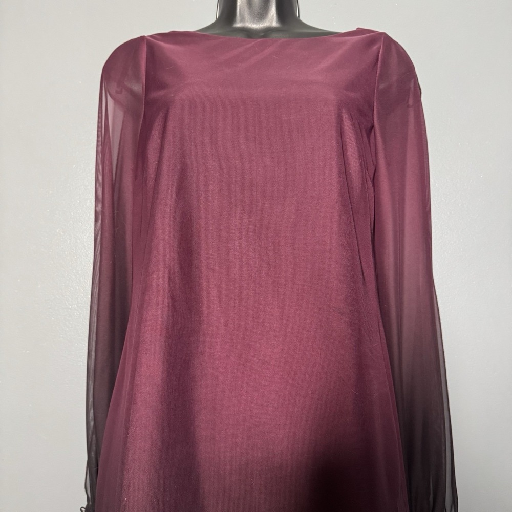 A BEYER Goth Fairy Whimsical Dress Cuffed Dark Romantic Size 8 Cold Shoulder Y2k - Picture 2 of 7